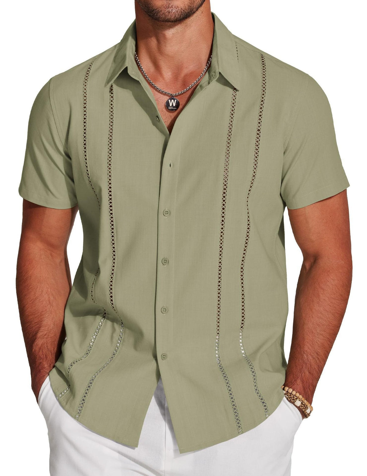 Hawaii Hemd aus Leinenmischung für Herren – Bild 12 | LuxeStyle