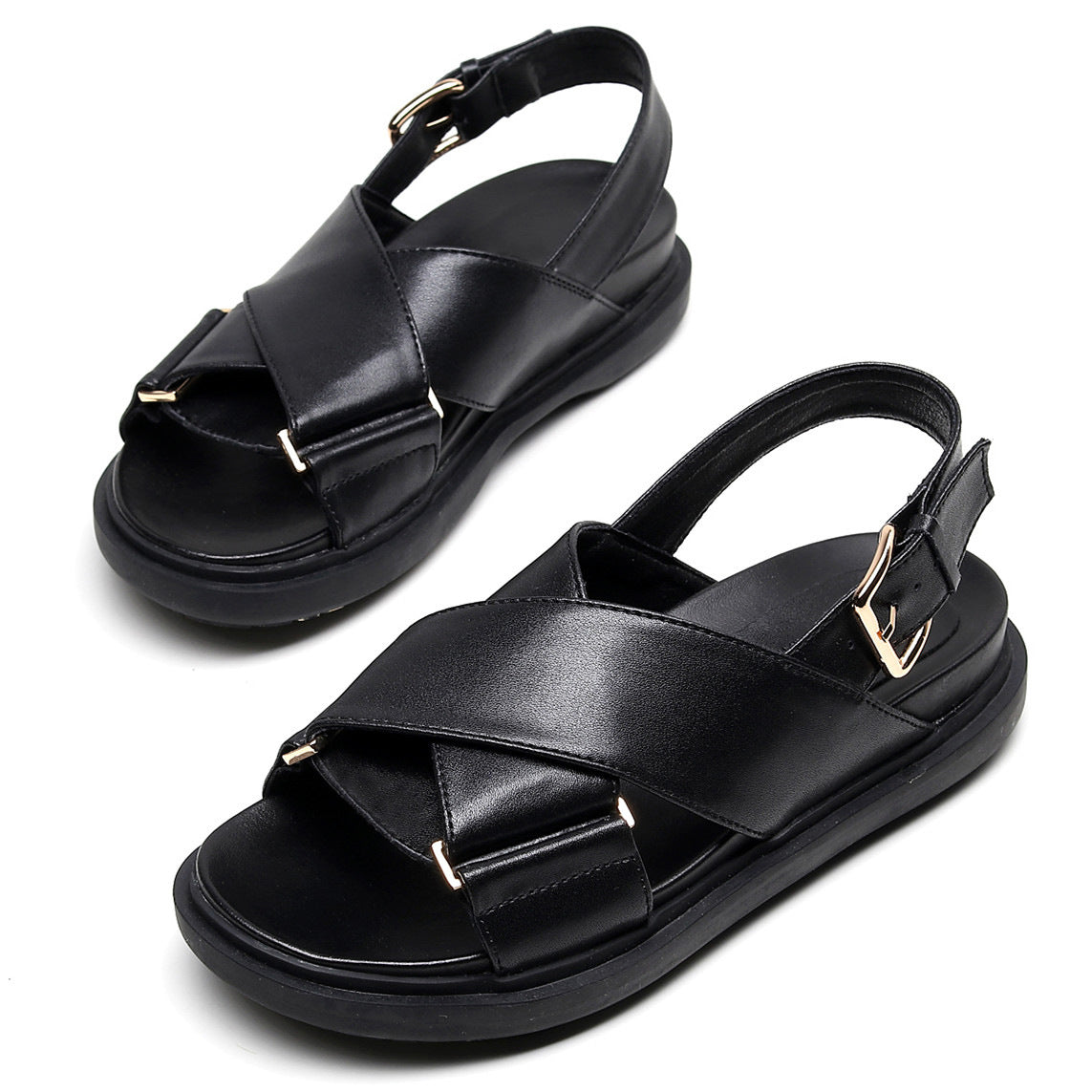 Damen Sandalen mit Hanfseil und Plateau – Bild 5 | LuxeStyle