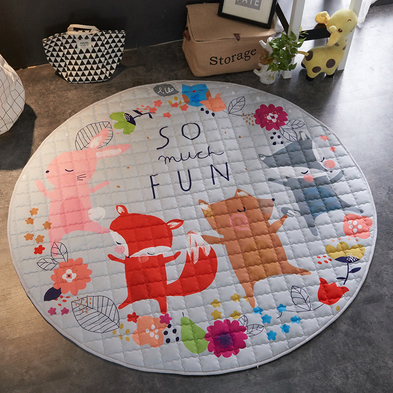 Runder Spielteppich mit Antirutsch-Unterseite – Bild 2 | LuxeStyle