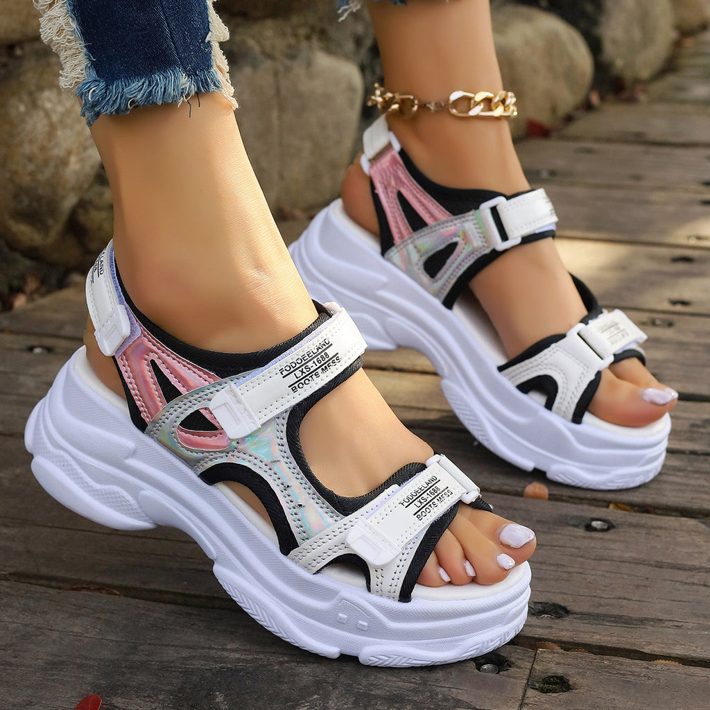 Roman Sandalen Damen Sommer Plattform – Bild 7 | LuxeStyle