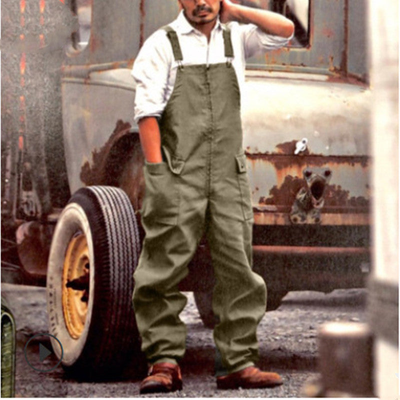 Loose Fit Baumwoll-Overall für Herren