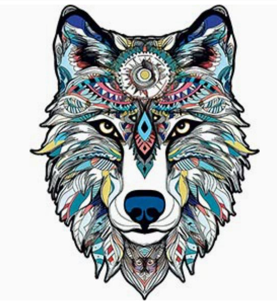 Holzpuzzle Wolf – Irreguläres Design