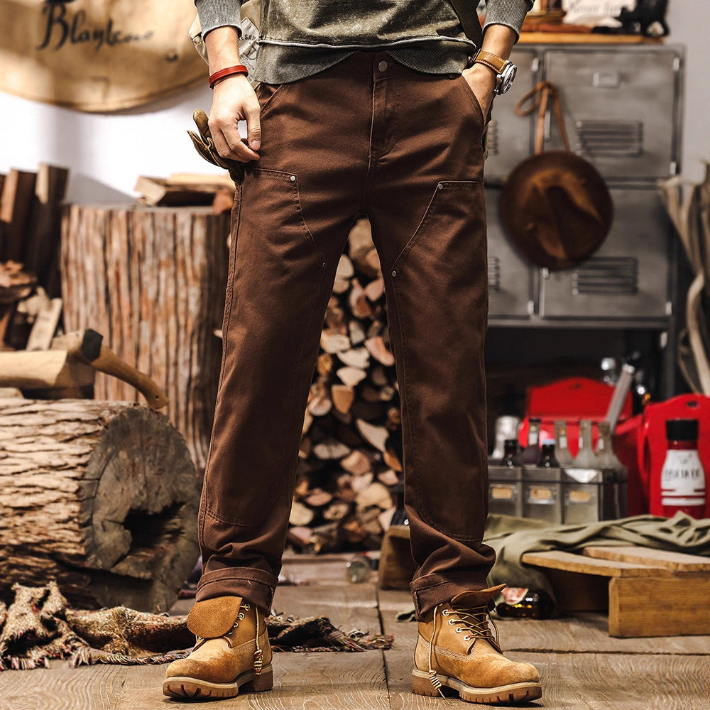 Retro Jeanshose Braun