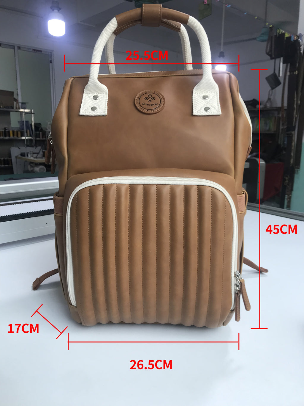 Grosse Leder-Reisetasche für Herren