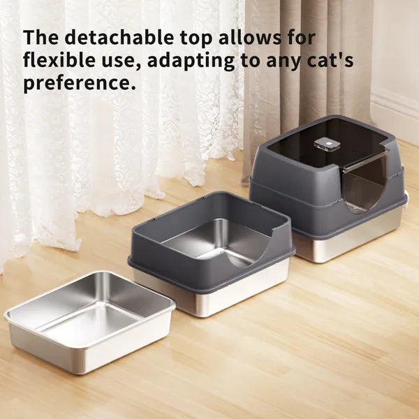 Galaxy Katzentoilette, geschlossen, Grau