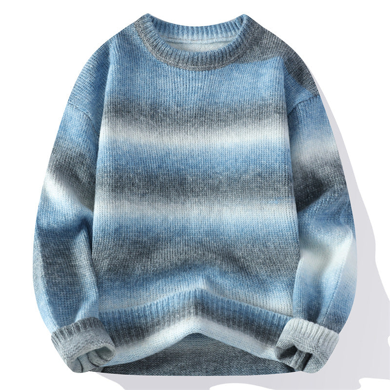 Gradient-Farben Pullover