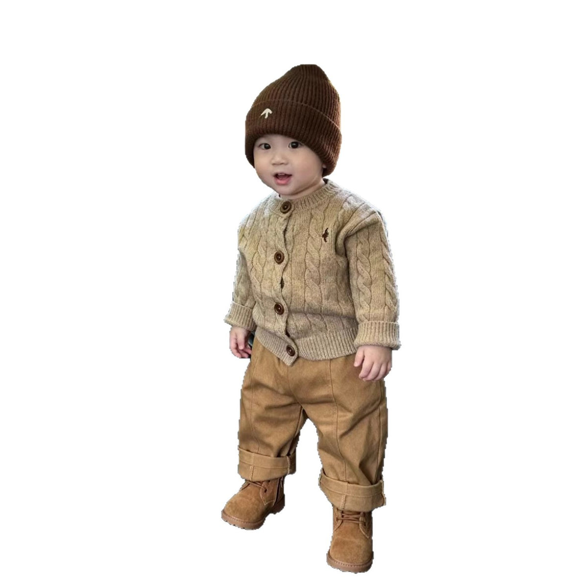 Jungen Strickpullover mit Hose | LuxeStyle