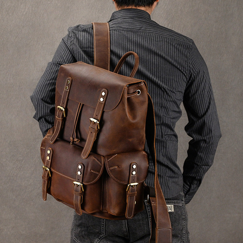 Lederrucksack "Crazy Horse" (36-55L)