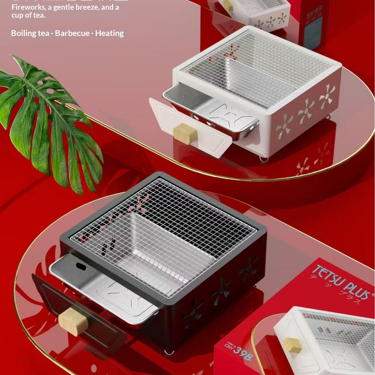 Quadratischer Barbecue-Grill mit Schublade – Bild 6 | LuxeStyle