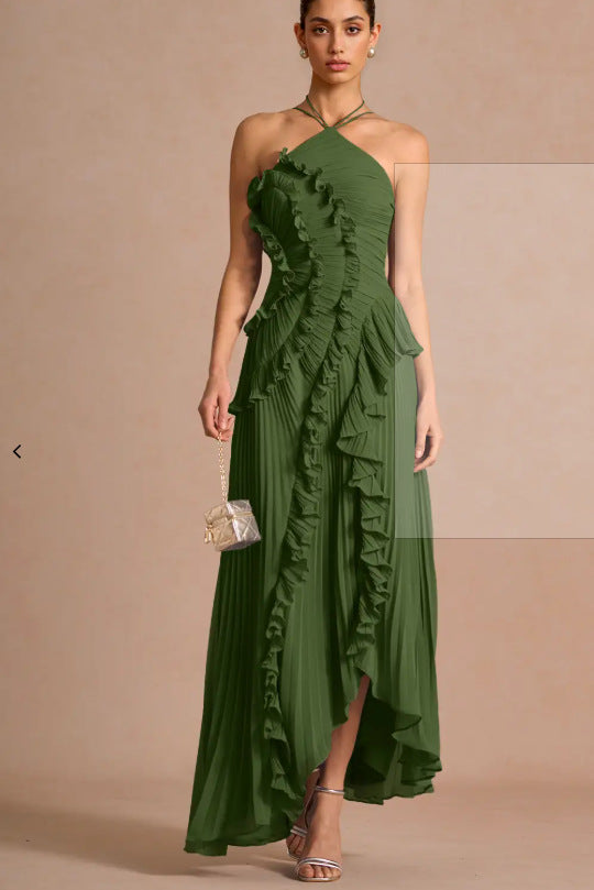 Elegantes Neckholder Chiffon-Kleid
