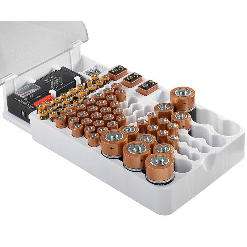 Batterietester mit Lagerbox & Kapazitätsprüfer
