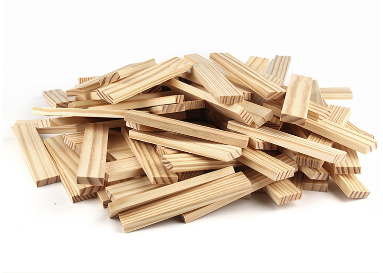 Holzbausteine gestapelt – 300 Stück – Bild 2 | LuxeStyle