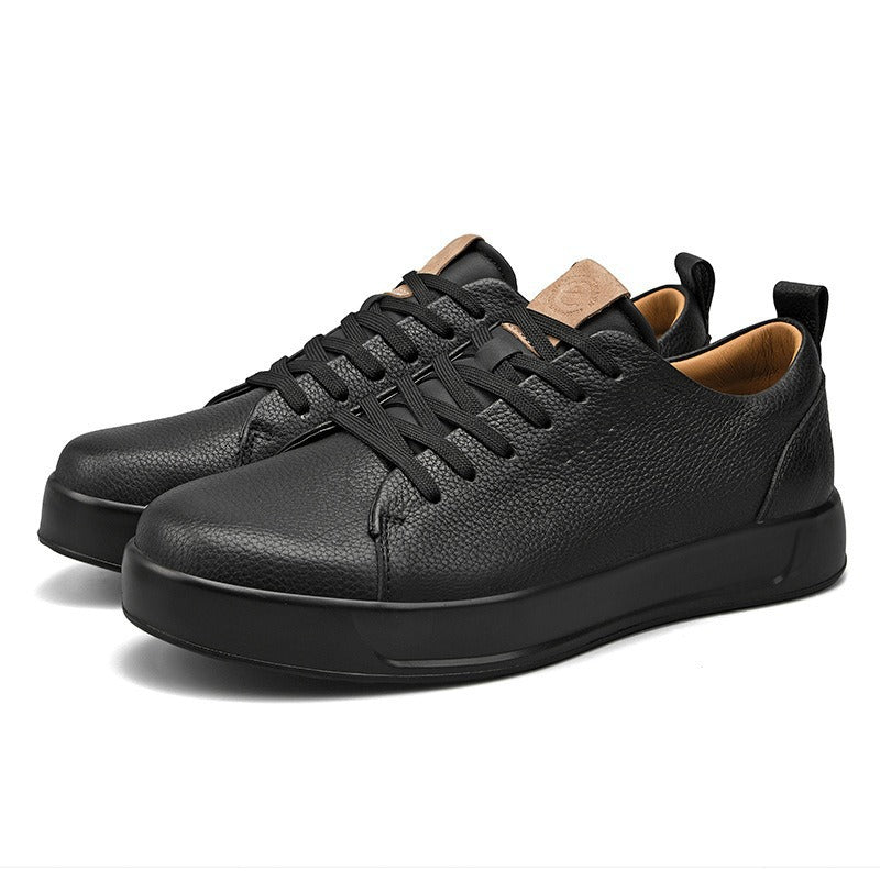 Bequeme Sneaker aus Vollnarbenleder