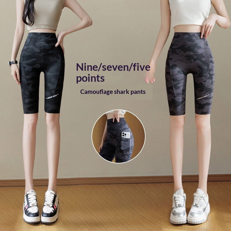 Camo Shark Yoga Pants