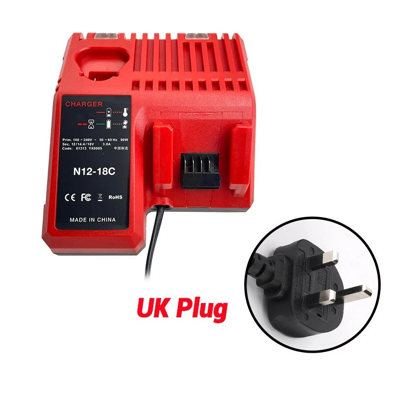 Multi-Ladegerät für Milwaukee M18 Li-ion Akkus