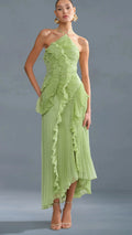 Elegantes Neckholder Chiffon-Kleid