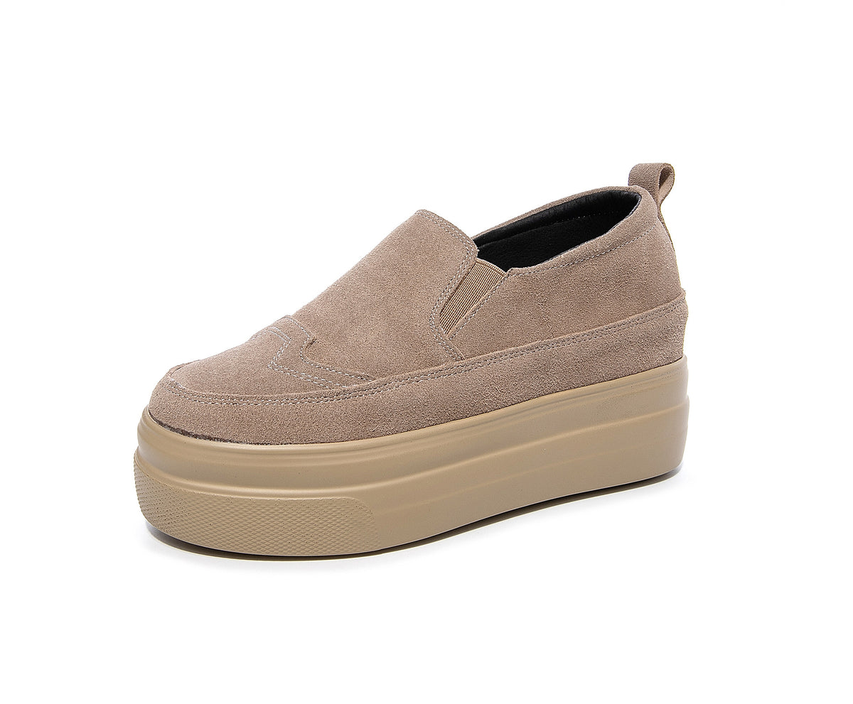 Leder All-Match Freizeit-Sneaker Schwarz | LuxeStyle