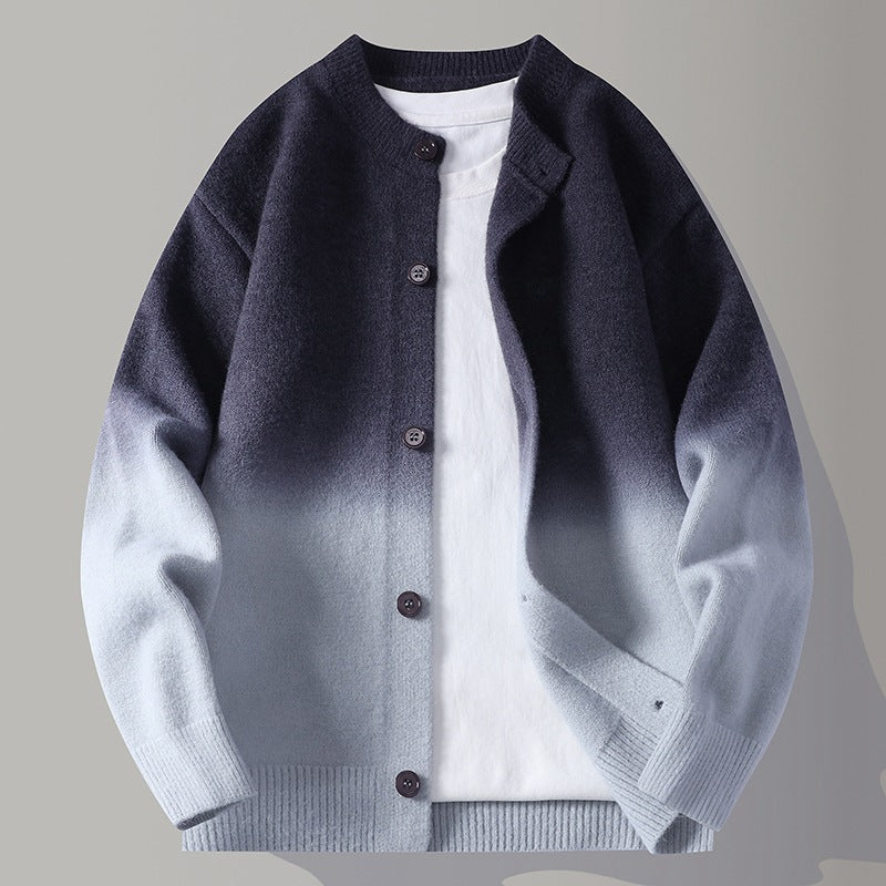 Cardigan mit Farbverlauf-Strickmuster