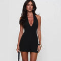 Neckholder Bodycon Minikleid mit offener Rückenpartie