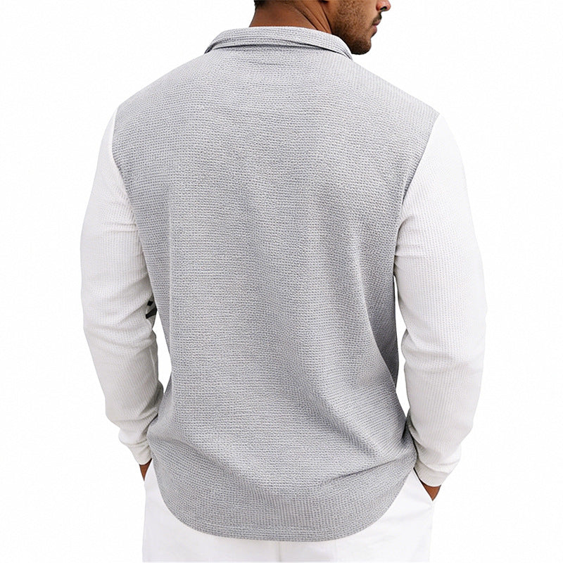 Lässiges Longsleeve mit Farbblock-Streifen – Bild 7 | LuxeStyle