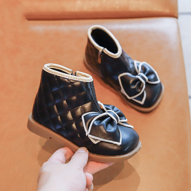 Mädchen Prinzessin Stiefel mit Schleife – Bild 4 | LuxeStyle