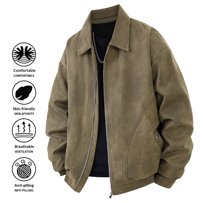 Amerikanische Herrenjacke mit Reverskragen