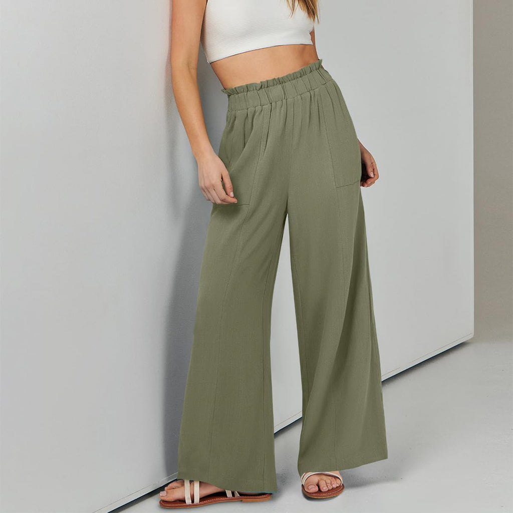 High-Waist-Hose «Lina» · Wide-Leg & fliessend (Damen, S–2XL)