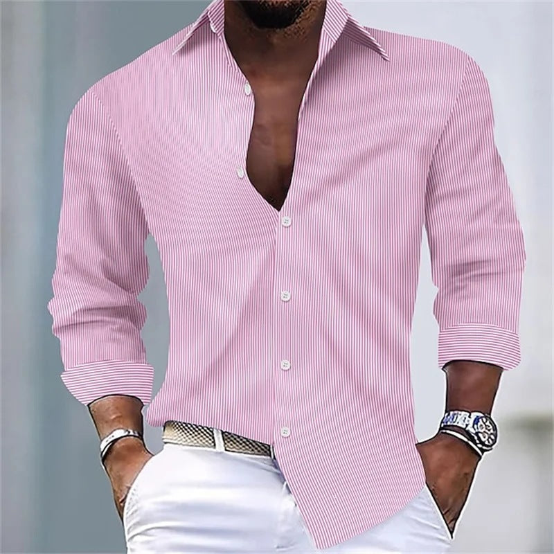 Herren Hemd Blau-Weiss Gestreift – Bild 2 | LuxeStyle
