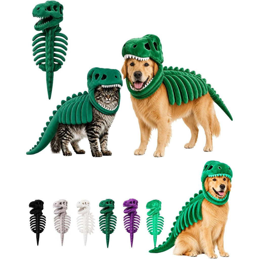 Dinosaurier-Skelett Kostüm für Haustiere