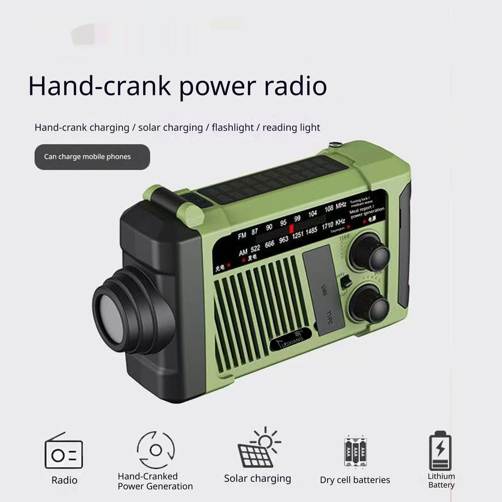 Solar-Notfallradio mit Handkurbel
