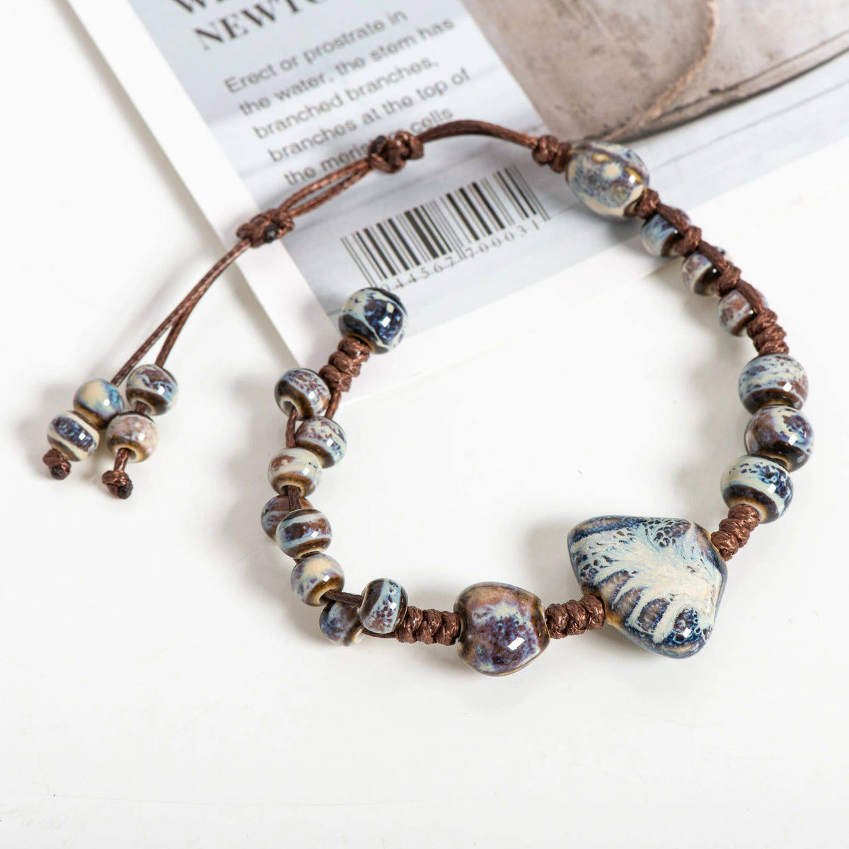 Verstellbares Armband mit Schmetterling und Keramik – Bild 4 | LuxeStyle