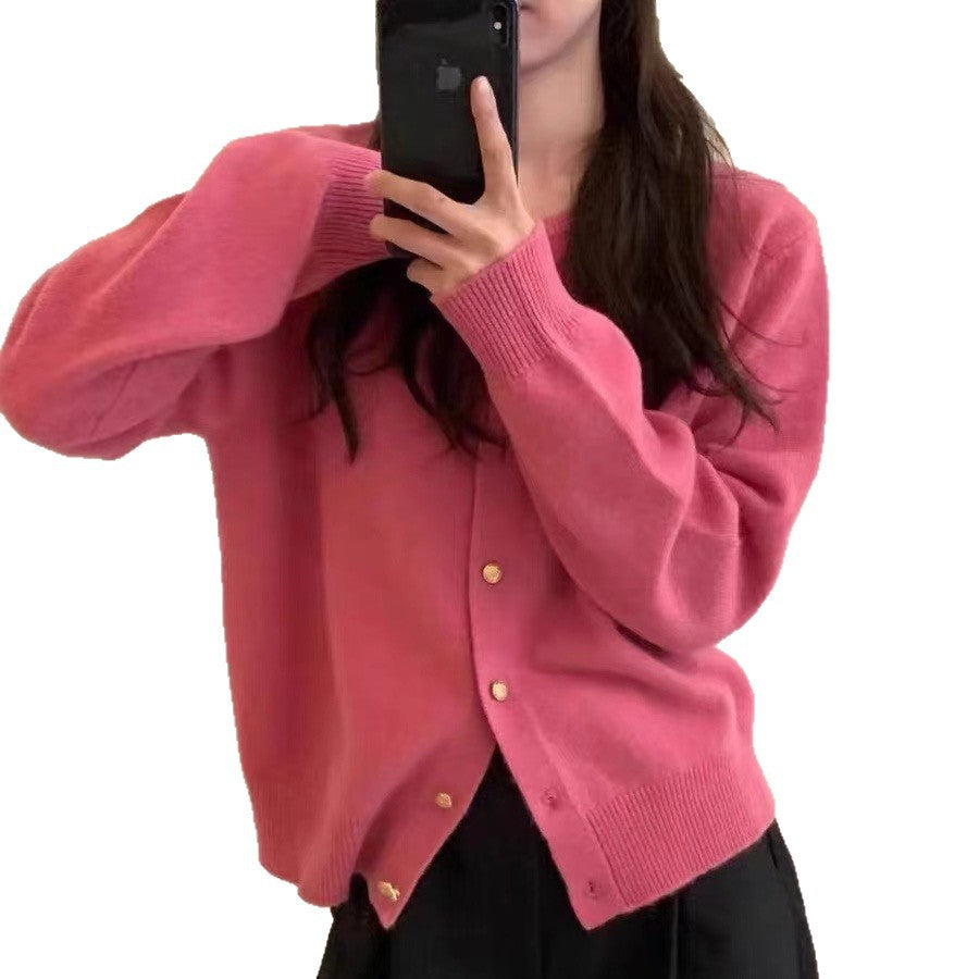 Vielseitiger Cardigan mit Goldknöpfen
