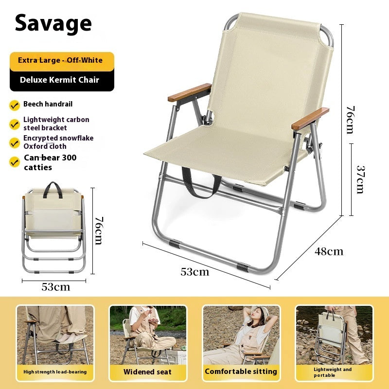 Faltbarer Outdoor-Stuhl mit Tisch – Bild 10 | LuxeStyle