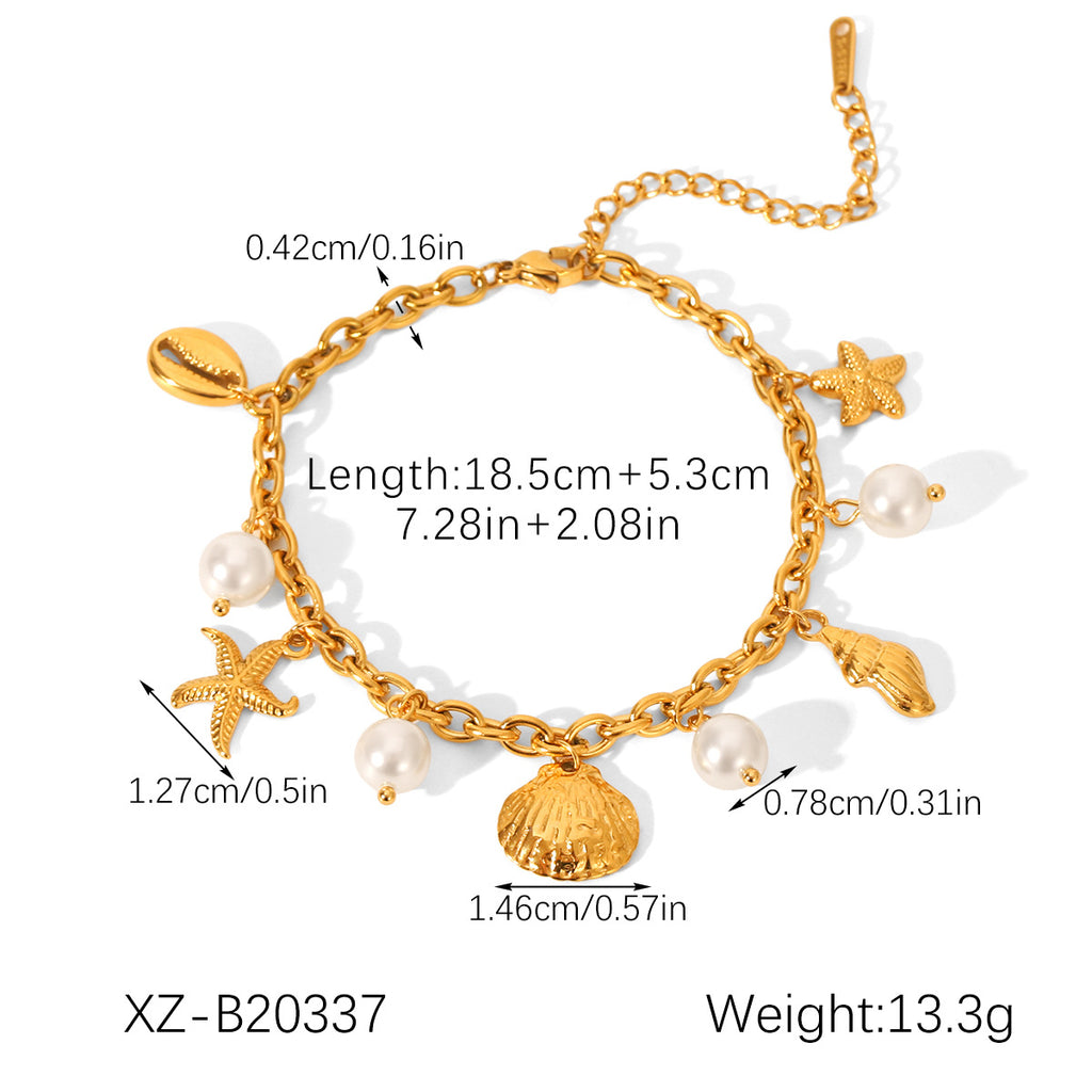 Armband mit Seestern- und Muschel-Elementen – Bild 12 | LuxeStyle