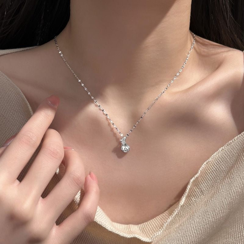 999 Silber-Anhänger «Fortuna» – Glücksmünze filigran