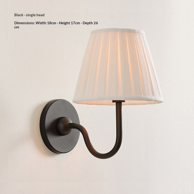 Wandlampe aus Kupfer mit weissem Lampenschirm – Bild 5 | LuxeStyle