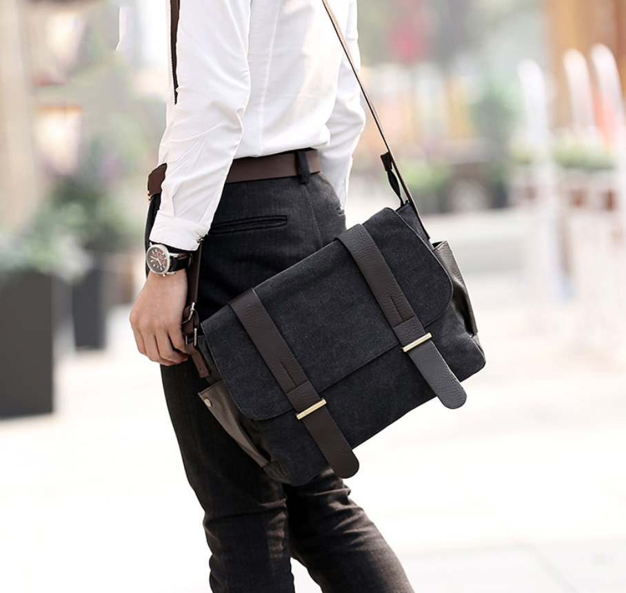 Reisebeutel mit Smartphone-Fach – schwarz | LuxeStyle