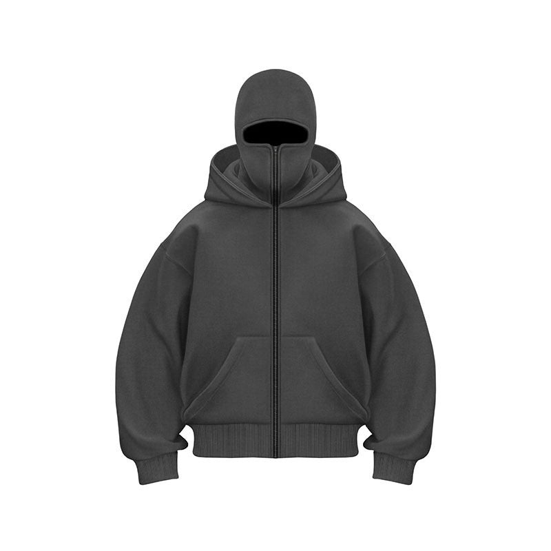 Unisex Kapuzenpullover mit Doppelreissverschluss