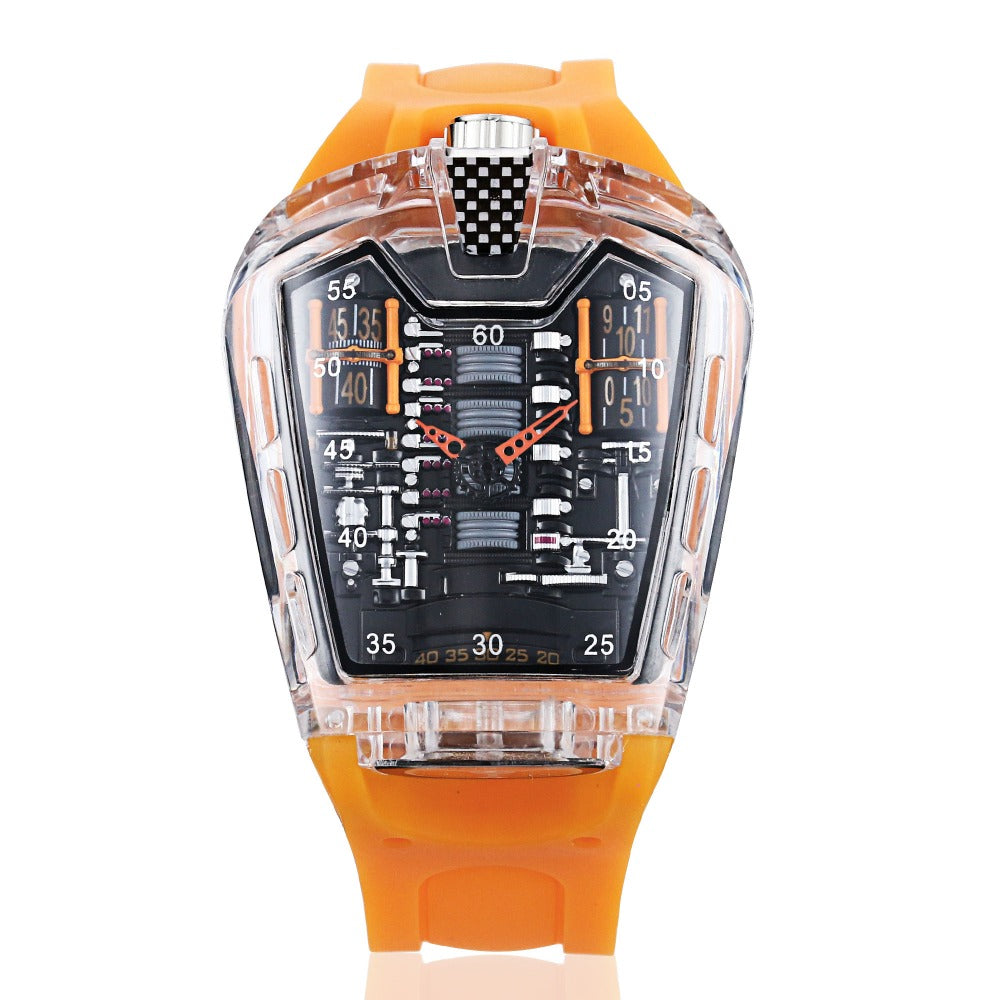 Quarzuhr mit Silikonarmband – Bild 6 | LuxeStyle