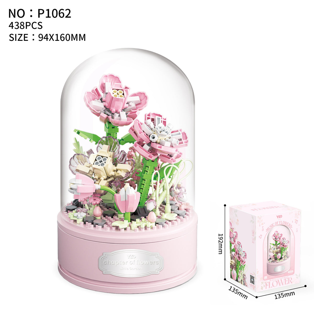 Blumenstrauss-Musikbox Baustein-Set – Bild 4 | LuxeStyle