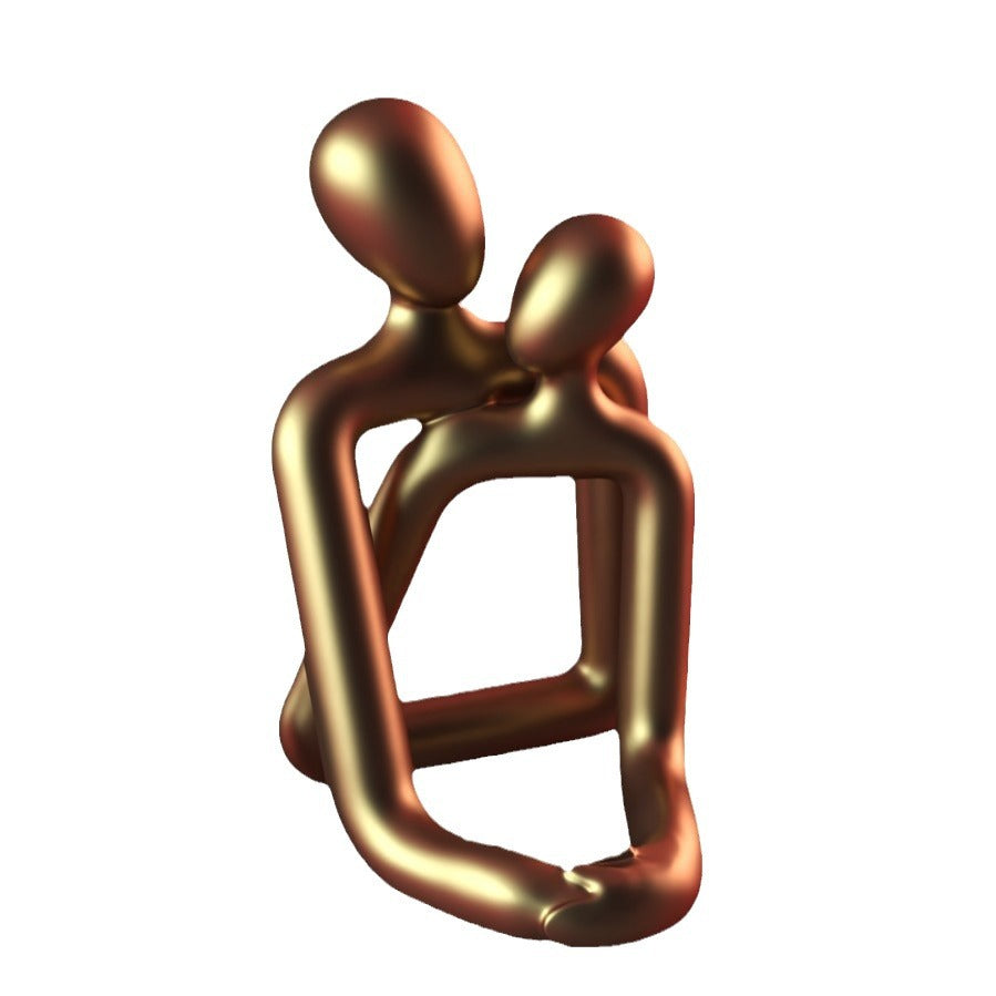 Herzliches Liebespaar-Statue – Kunstharz Deko