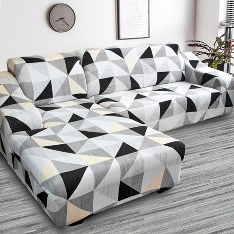 Elastischer Sofaüberzug Kaleidoskop-Muster – Bild 4 | LuxeStyle