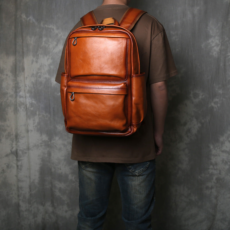 Lederrucksack Herren – Vintage-Look – Bild 2 | LuxeStyle
