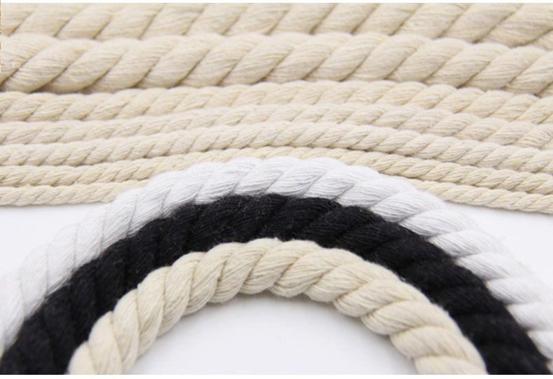 Gedrehte Baumwollschnur, Beige – Bild 3 | LuxeStyle