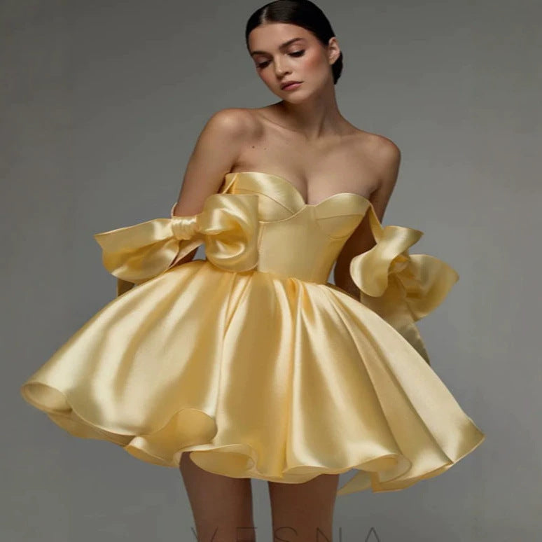 Trägerkleid mit Schleifendetail – Bild 5 | LuxeStyle