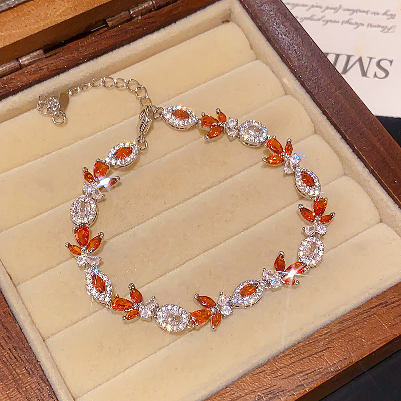 Ovales Zirkonia Armband im Pariser Stil – Ansicht 3