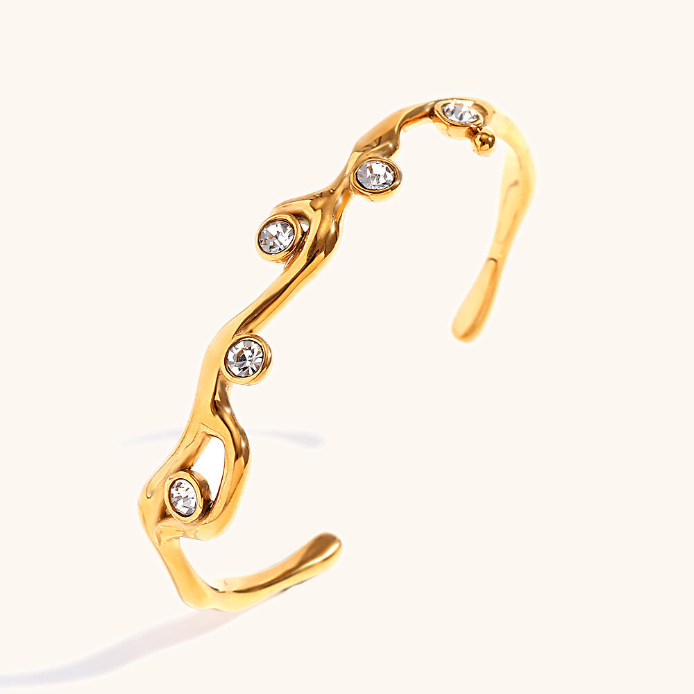 Ast-Armband mit Kristallen – Bild 2 | LuxeStyle