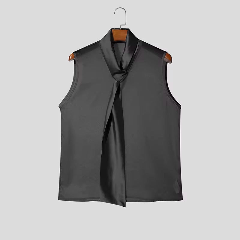 Ärmellose Satin-Weste für Herren – Bild 3 | LuxeStyle