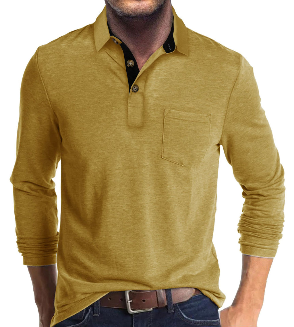Langarm-Shirt mit Revers für Herren – Bild 8 | LuxeStyle