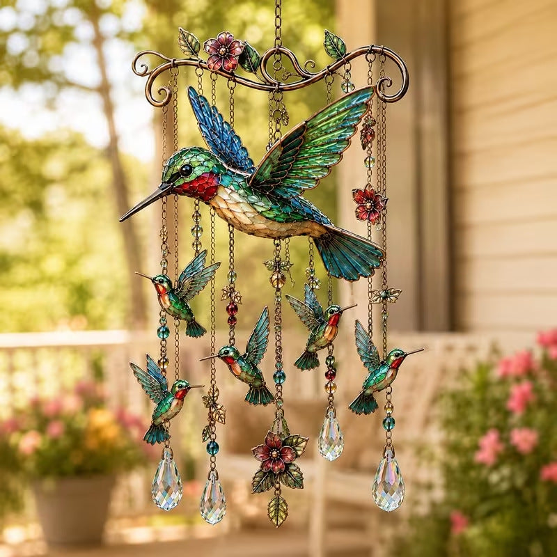 Windspiel Kolibri für Garten & Balkon